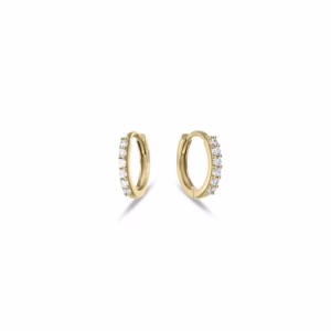9Kt Gold Luma Unisex Hoop Earrings with Hidden Clasp